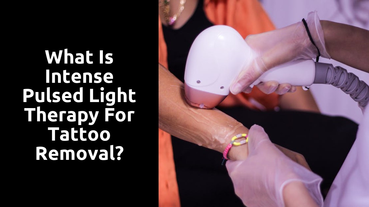 What is intense pulsed light therapy for tattoo removal?